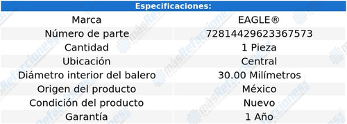 Soporte Cardan Ctral Bmw 320i L4 2.0l 11-18 Eagle