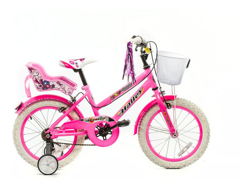Imagen 2 de 4 de Bicicleta R16 Lujo Con Portamuñeca Cuotas