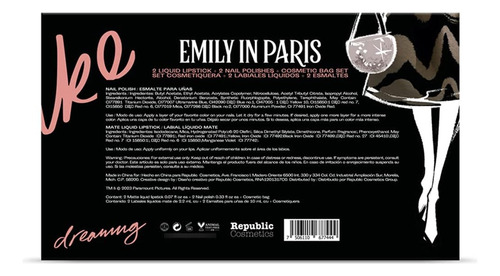 Eternal Set De Regalo Emily In Paris 5pzs Edicion Limitada