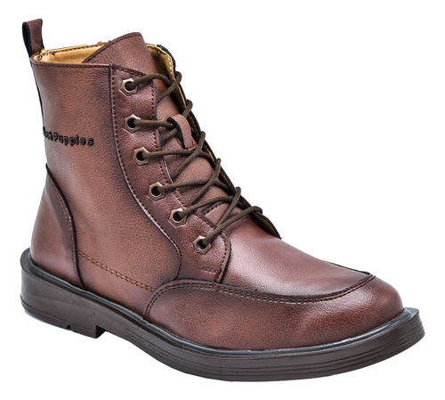 Bota Niño Hush Puppies 1527 Piel Café Escolar 22 Al 26