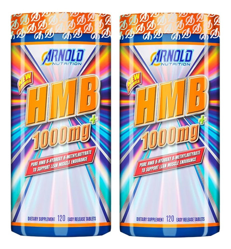 Kit 2x Hmb 1000mg Por Tablete - Arnold Nutrition (120 Tabs) Sabor Sem Sabor