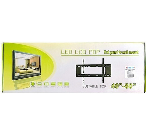 Soporte Fijo Base Tv 40 A 80 Pulgadas Soporta Hasta 75 Kilos