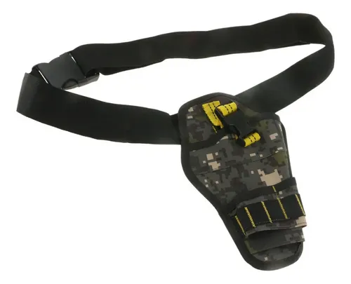 Bolsa De Cinturón Para Herramientas 9 En 1 - Tela De Nylon 600D, 26x10x6.5 Cm, Color Negro