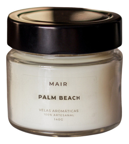 Vela Perfumada Aroma Aromática Palm Beach Vegetal Mair