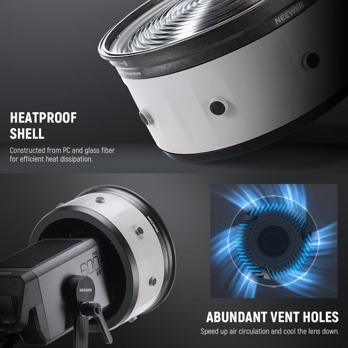 Lente Fresnel Neewer Csf10 10 Con Ángulo De Haz De 10-35° Pa