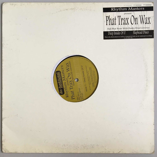 Rhythm Masters - Phat Trax On Wax - 12'' Single Vinil Uk