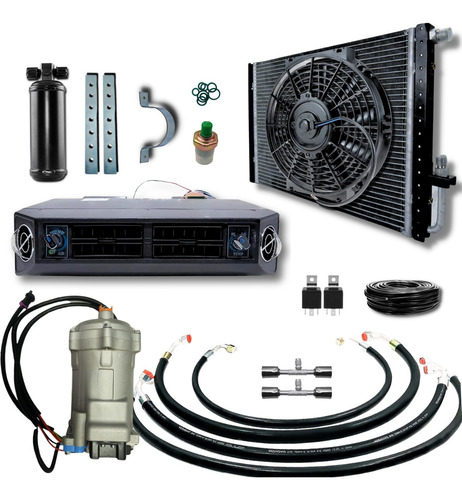 Kit De Ar Condicionado Elétrico Universal Caminhões 24v