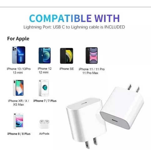Adaptador De Corriente Usb C De 25 W Carga Rápida