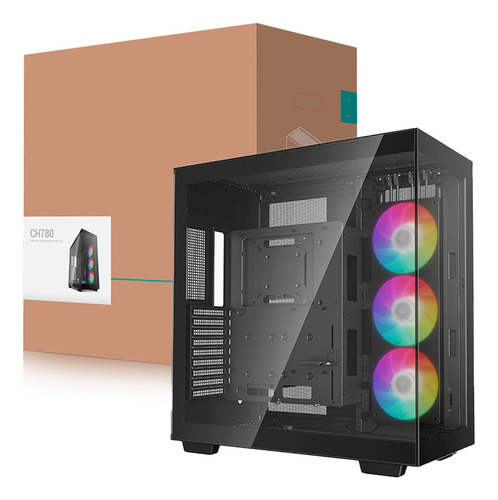 Gabinete Gamer Deepcool Ch780 Argb Full Tower Vidro Preto