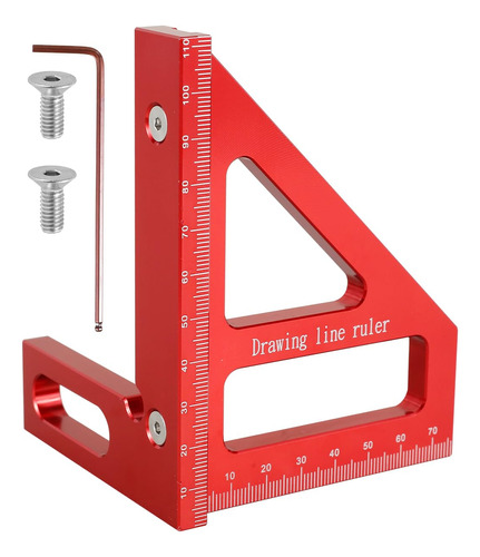 Regla De Medicion Multiangulo 3d, Aleacion De Aluminio Trans