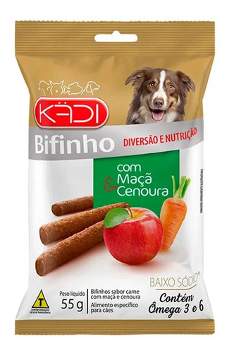 Petisco P/ Cachorro Kadi Bifinho De Maça E Cenoura