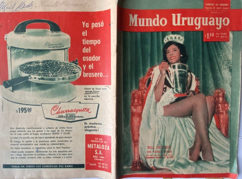 Mundo Uruguayo N° 2170 El Líbano En Recuerdo De Su Fecha1960