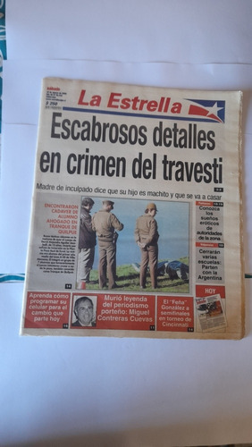 Diario La Estrella Agosto 2006  Detalles Crimen De Trave(d82