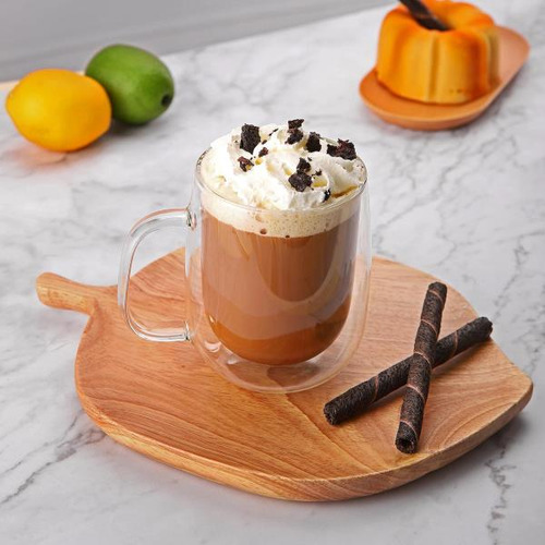Cnglass Taza De Café Grande De Vidrio De Doble Pared De 15.2