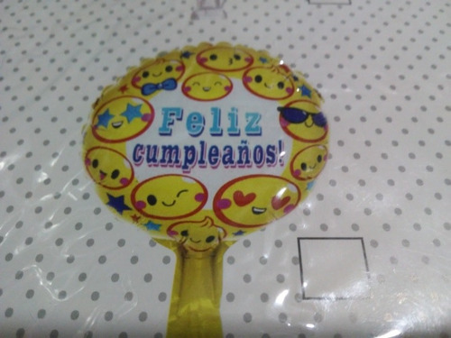 Pack Por 10 Globo Redondo O Cuadrado Feliz Cumple 22 Cm