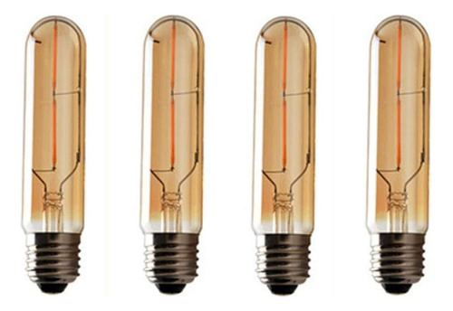 Vintage Edison Led Bulb 4 Pack, T10 / T30 Led Bulbos 2w Anti