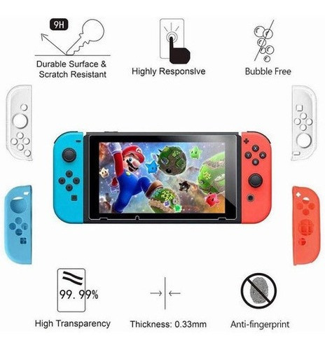 Imagen 7 de 7 de Kit De Protección Para Nintendo Switch 16 En 1