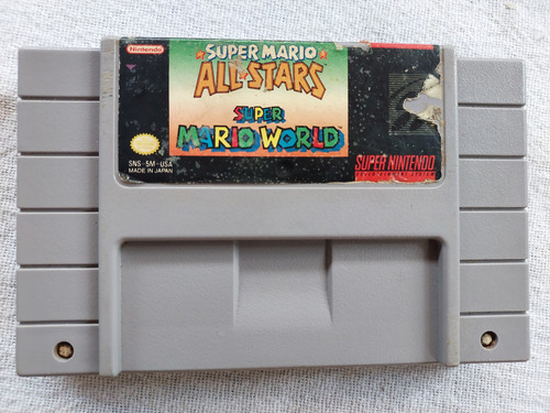 Super Mario All Stars + Mario World Salvando Super Nintendo