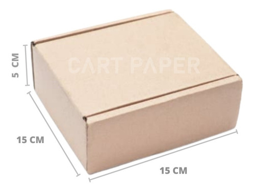 Cajas Cartón Autoarmable 15x15x5 /pack 25 Cajas/ Cart Paper