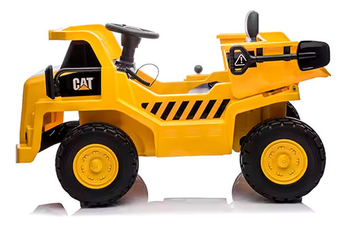 Caminhão Elétrico Infantil 12v Caçamba Cat Com Controle Cor Amarelo