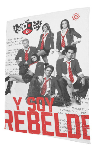 Cobija Frazada Matrimonial Rbd Rebelde Tour De Alta Calidad Rbd