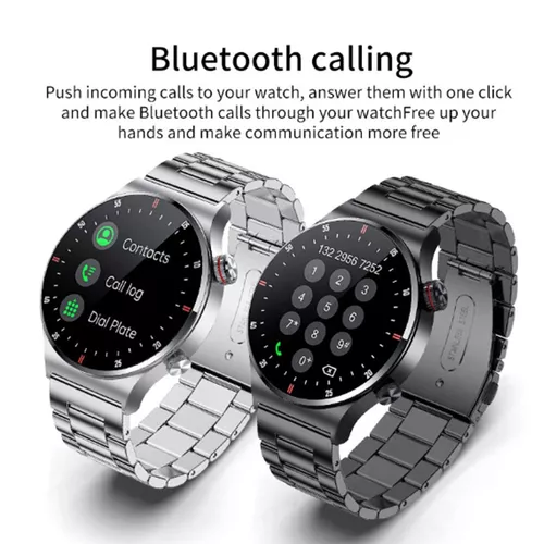 Reloj Inteligente Hombre Nfc Llamado Bluetooth Para Xiaomi Color De La  Malla Silver Steel A