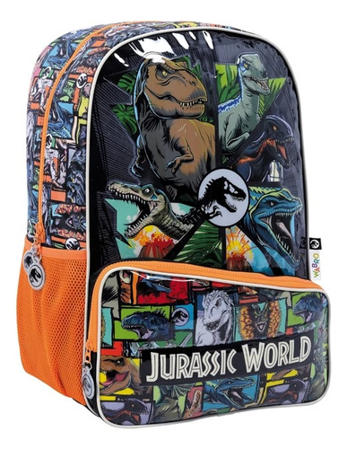 Mochila Jurassic World Multi Dino 18´´ Espalda Wabro