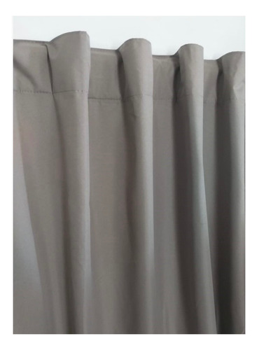 Cortina Blackout Campomayo 220x140 Cm Lisa Gris Oscuro