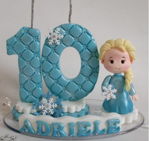 Vela Personalizada Frozen