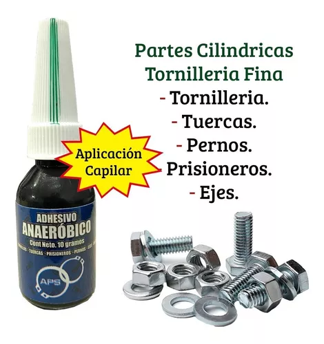 Fijador de tornillos y tuercas para que no se aflojen. 