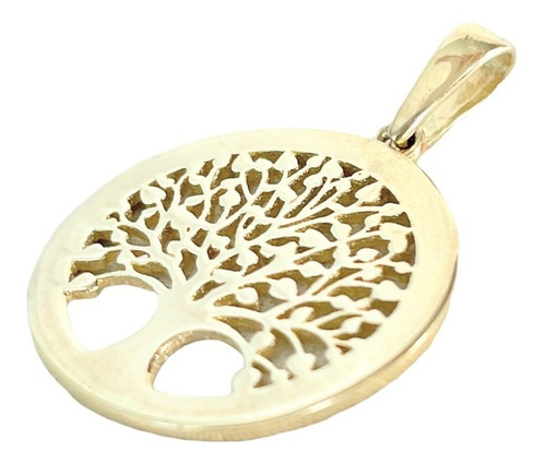 Dije Árbol De La Vida Abundancia It Oro Amarillo 1.8 Cm 10k