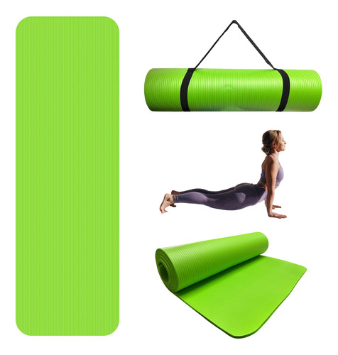 Tapete Yoga Pilates Fitness Antiderrapante Gym 10mm Espesor 