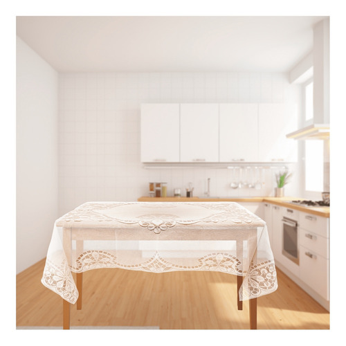 Toalha De Mesa Rendada Gênova Banquete 1,60x3,00 Delfim Cor Verde Esmeralda Desenho Do Tecido