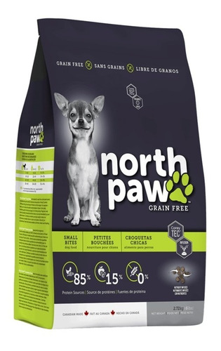 Alimento Razas Pequeñas 5,8kgs North Paw Pollo Arenque