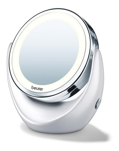 Espejo Maquillaje C/luz Con Aumento Profesional Beurer Bs 49 Color Del Marco Plateado