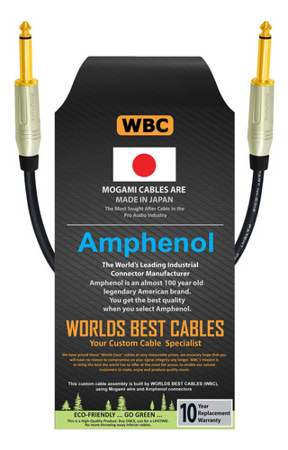 6  Pedal Efecto Parche Cable Instrumento Hecho Medida Worlds