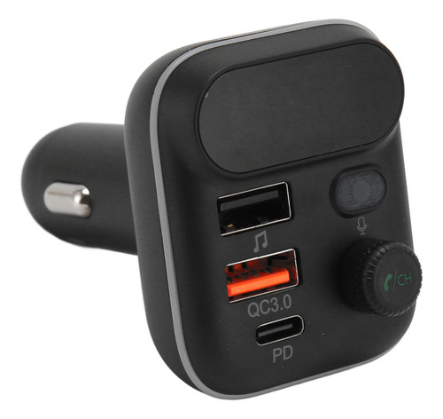 Transmissor Fm Para Carro Bluetooth 5.0 Usb Multifuncional H