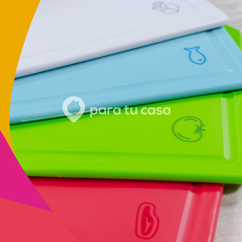 Juego De Tablas De Picar Con Soporte 5 Pzas Tramontina