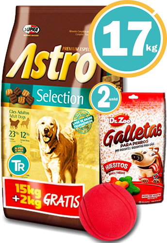 Imagen 2 de 9 de Comida Astro Perro Adulto 17kg + Colchoneta + Envío S/cargo