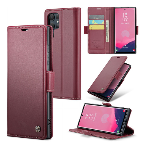 Funda Cartera Flip Caseme Para Samsung S24 Ultra