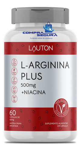 L- Arginina Plus  + Niacina Vegano
