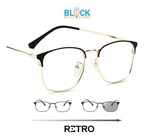 Imagen 5 de 10 de Gafas Original Retro® Trader Pc Luz Azul Fotocromatico Gamer