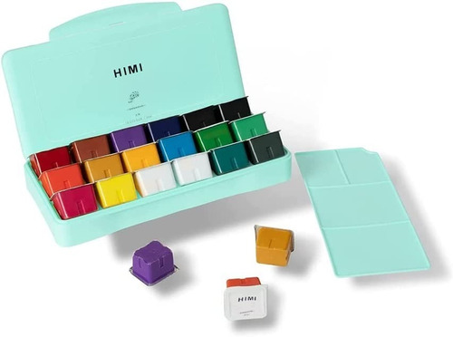 Himi Gouache Set De 18 Colores 30 Ml / Caja Verde