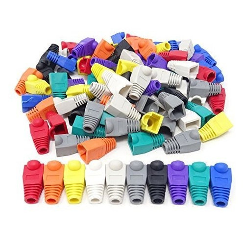 Honbay 100 Piezas De 10 Colores De Plástico Rj45 Ethernet Ca