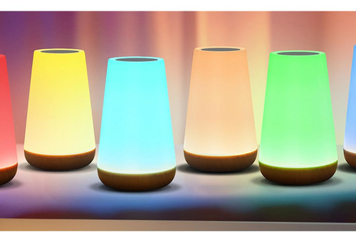 Ci Luz Nocturna Atmósfera Colorida Grano Madera Control