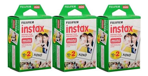 Instax Mini Instant Film 3 Paquetes Gemelos,60 Fotos Totale