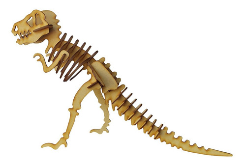 Imagen 4 de 7 de Rompecabezas 3d Dinosaurio T-rex Tiranosaurio Rex Envio Flex