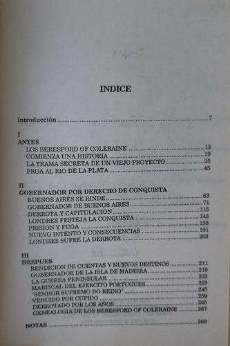 Beresford Gobernador De Buenos Aires Bernardo Lozier Almazan (Usado)