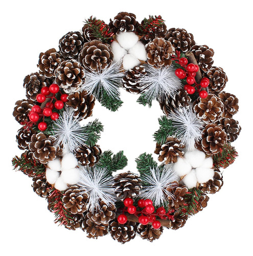 Guirnalda De Puerta De Navidad Guirnalda Artificial De 35 Cm