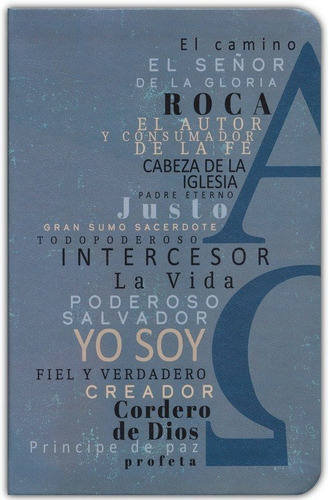 Biblia Rvr 1960 Letra Grande Tamaãâ±o Manual, Simil Piel Azul Alpha Omega Con Nombres De Dios / ..., De Reina Valera Revisada 1960. Editorial Origen, Tapa Blanda En Español
